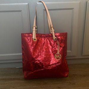Red Michael Kors Tote